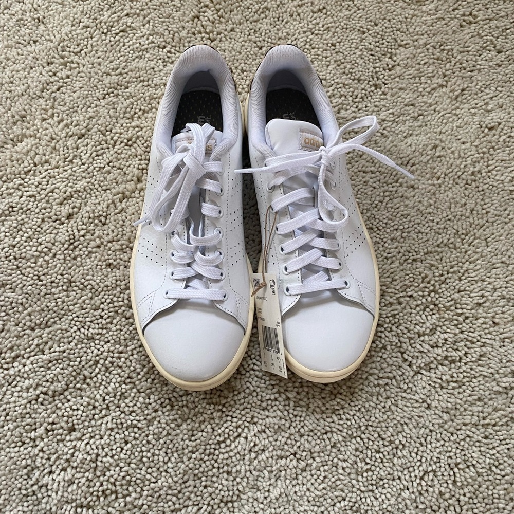 Adidas Cloudfoam Advantage white w leopard shoes - Picture 5 of 9